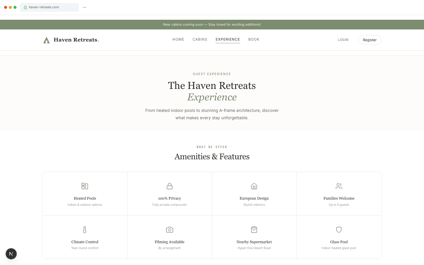 haven - Experience